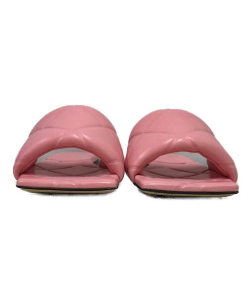 BOTTEGA VENETA（ボッテガベネタ）BOTTEGA VENETA (ボッテガベネタ) パデットフラットサンダル ピンク サイズ:38の古着・服飾アイテム