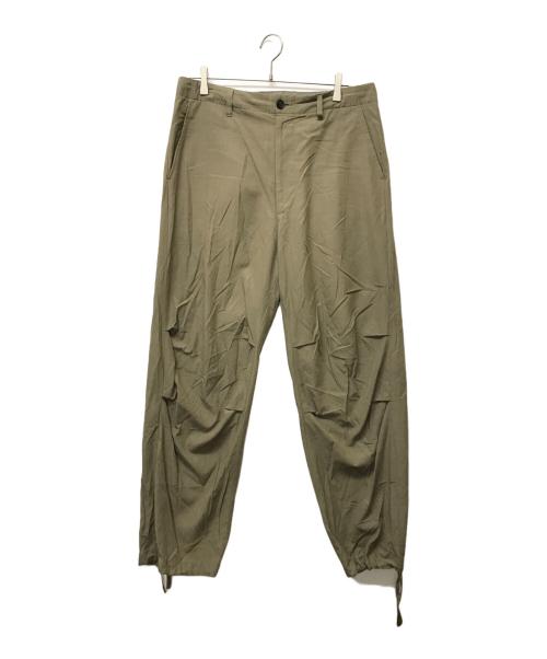 UNIVERSAL PRODUCTS.（ユニバーサルプロダクツ）UNIVERSAL PRODUCTS. (ユニバーサルプロダクツ) COTTON LINEN FIELD TROUSERS オリーブ サイズ:SIZE Lの古着・服飾アイテム