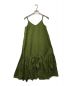 CLANE（クラネ）の古着「VOLUME GATHER CAMISOLE DRESS」｜グリーン