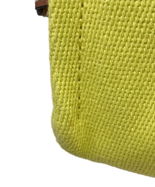 LOEWE（ロエベ）LOEWE (ロエベ) クッショントートバッグ イエロー×ブラウン サイズ:表記なしの古着・服飾アイテム