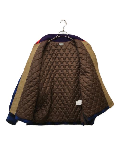 kolor/BEACON（カラービーコン）kolor/BEACON (カラービーコン) オンブレチェックドッキングブルゾン ブルー サイズ:2の古着・服飾アイテム