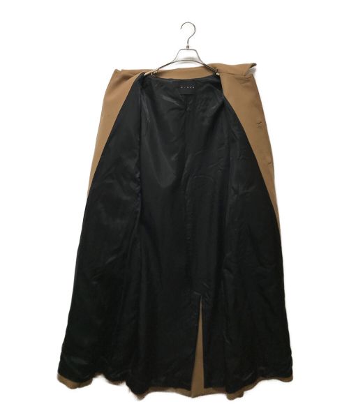 CINOH（チノ）CINOH (チノ) ウールカシミヤステンカラーコート ベージュ サイズ:46の古着・服飾アイテム