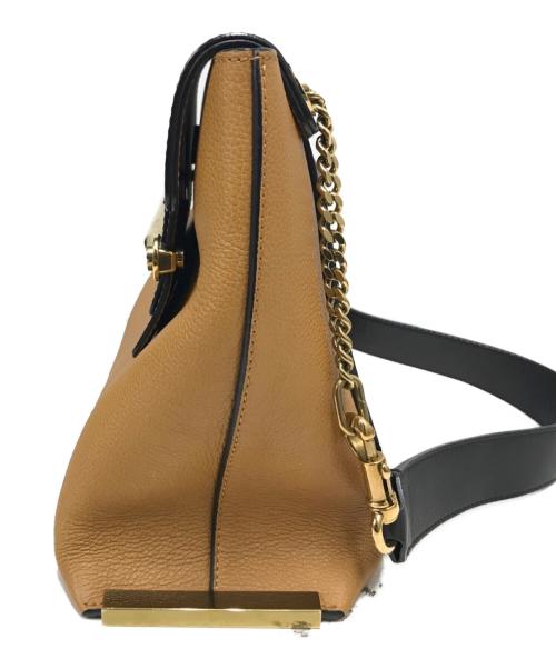 Chloe（クロエ）Chloe (クロエ) クレアチェーンショルダーバッグ ブラック×ブラウン サイズ:表記なしの古着・服飾アイテム