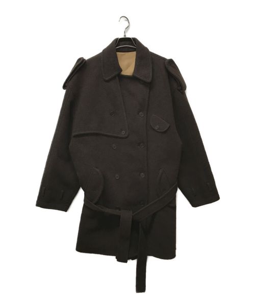 FENDI（フェンディ）FENDI (フェンディ) カシミアトレンチコート ブラウン サイズ:52の古着・服飾アイテム