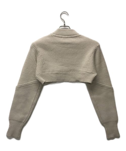 UN3D.（アンスリード）UN3D. (アンスリード) ケーブルショートニット ベージュ サイズ:Freeの古着・服飾アイテム