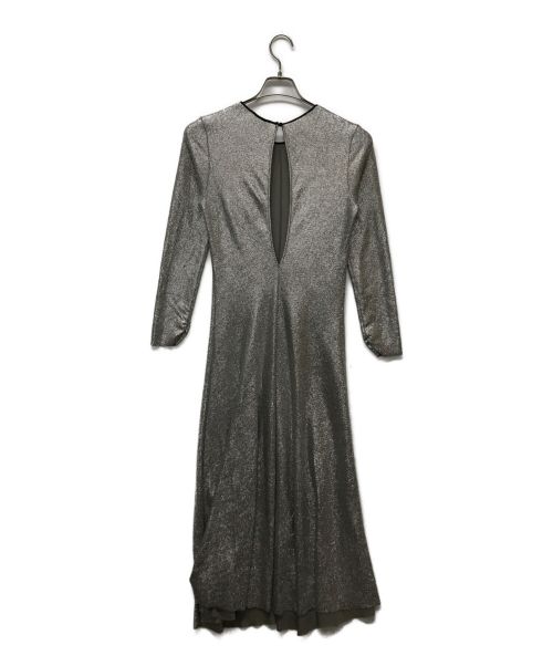 forte forte（フォルテ・フォルテ）forte forte (フォルテ・フォルテ) ストレッチメタリックL/Sドレス シルバー サイズ:Mの古着・服飾アイテム