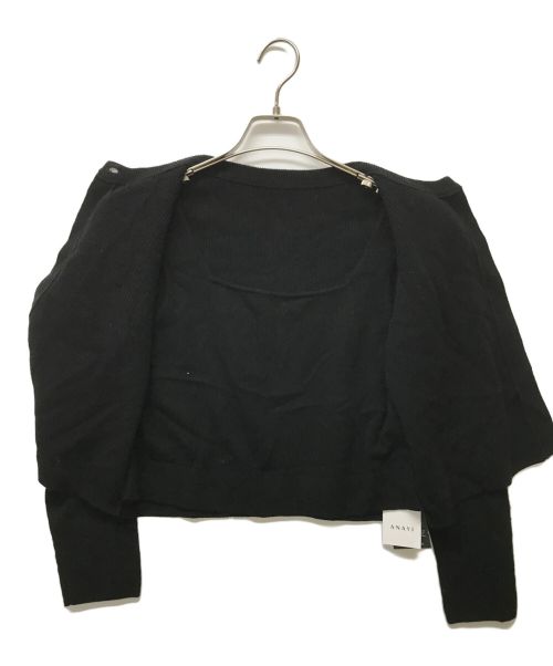 ANAYI（アナイ）ANAYI (アナイ) ウールプリペラポケット ジャケット ブラック サイズ:SIZE 36の古着・服飾アイテム