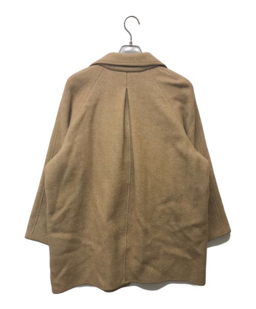 ELISABETH STRAY PEDERSEN（エリザベスストレイペダーセン）elisabeth stray pedersen (エリザベスストレイペダーセン) INSIGHT TWEED コート ベージュ サイズ:Sの古着・服飾アイテム