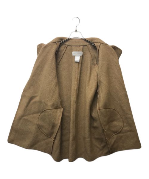 ELISABETH STRAY PEDERSEN（エリザベスストレイペダーセン）elisabeth stray pedersen (エリザベスストレイペダーセン) INSIGHT TWEED コート ベージュ サイズ:Sの古着・服飾アイテム