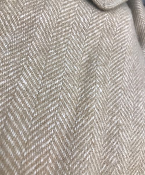 ELISABETH STRAY PEDERSEN（エリザベスストレイペダーセン）elisabeth stray pedersen (エリザベスストレイペダーセン) INSIGHT TWEED コート ベージュ サイズ:Sの古着・服飾アイテム