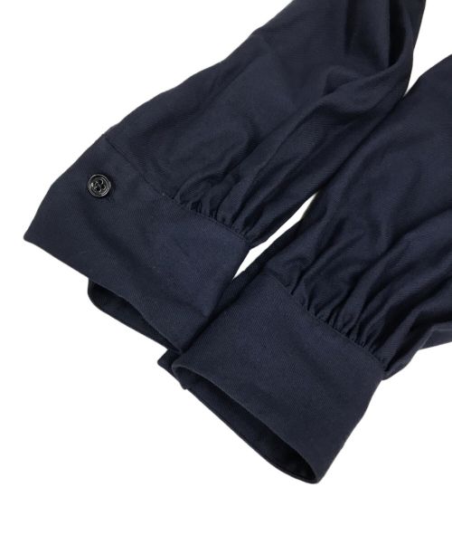 Bagutta（バグッタ）BAGUTTA (バグッタ) CARRIE フランネルハイネックシャツ ネイビー サイズ:42の古着・服飾アイテム