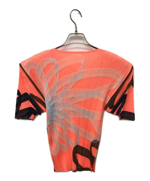 PLEATS PLEASE（プリーツプリーズ）PLEATS PLEASE (プリーツプリーズ) 総柄プリーツS/Sカットソー ピンク サイズ:3の古着・服飾アイテム