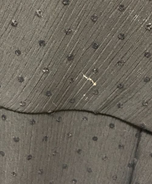 Kaene（カエン）kaene (カエン) フロッキードットワンピース ブラック サイズ:Mの古着・服飾アイテム