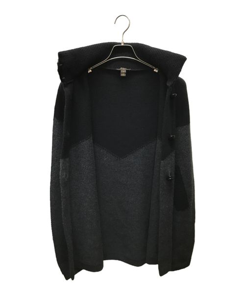 LOUIS VUITTON（ルイ ヴィトン）LOUIS VUITTON (ルイ ヴィトン) ミンクファーウール×カシミヤニットケープ/RW132 F4KC070DE グレー×ブラック サイズ:Mの古着・服飾アイテム