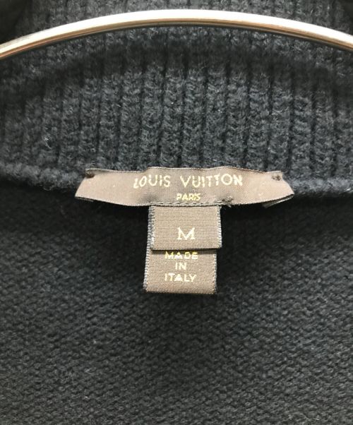 LOUIS VUITTON（ルイ ヴィトン）LOUIS VUITTON (ルイ ヴィトン) ミンクファーウール×カシミヤニットケープ/RW132 F4KC070DE グレー×ブラック サイズ:Mの古着・服飾アイテム