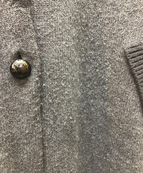 LOUIS VUITTON（ルイ ヴィトン）LOUIS VUITTON (ルイ ヴィトン) ミンクファーウール×カシミヤニットケープ/RW132 F4KC070DE グレー×ブラック サイズ:Mの古着・服飾アイテム