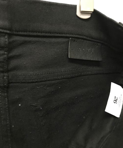 ALYX（アリクス）ALYX (アリクス) バックジップスキニーデニムパンツ ブラック サイズ:26の古着・服飾アイテム