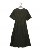 theory luxeセオリーリュクス）の古着「CRISP LINEN APRIE ブラウスワンピース」｜カーキ