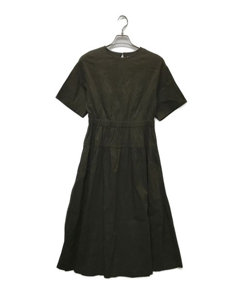 theory luxe（セオリーリュクス）theory luxe (セオリーリュクス) CRISP LINEN APRIE ブラウスワンピース カーキ サイズ:38の古着・服飾アイテム