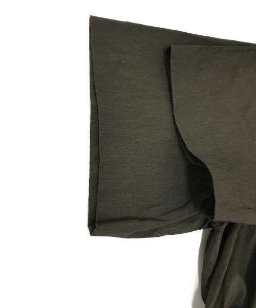 theory luxe（セオリーリュクス）theory luxe (セオリーリュクス) CRISP LINEN APRIE ブラウスワンピース カーキ サイズ:38の古着・服飾アイテム