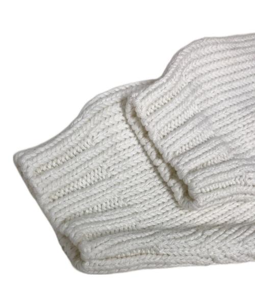 LOEFF（ロエフ）LOEFF (ロエフ) CORD コットン クロップドニット ホワイト サイズ:無の古着・服飾アイテム