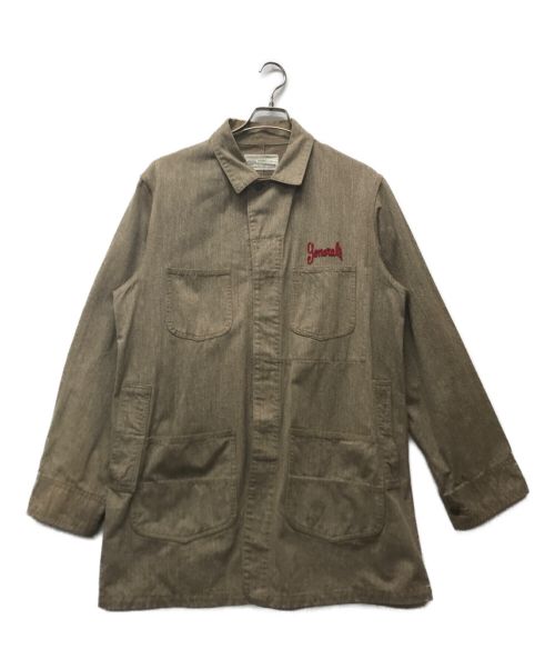 GENERAL RESEARCH（ジェネラルリサーチ）GENERAL RESEARCH (ジェネラルリサーチ) 刺繍デザインカバーオール ベージュ サイズ:2の古着・服飾アイテム