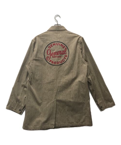 GENERAL RESEARCH（ジェネラルリサーチ）GENERAL RESEARCH (ジェネラルリサーチ) 刺繍デザインカバーオール ベージュ サイズ:2の古着・服飾アイテム