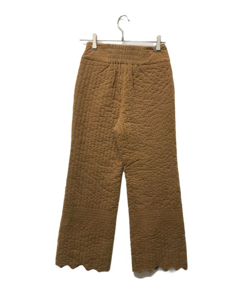 masaco teranishi（マサコテラニシ）Masaco Teranishi (マサコテラニシ) コーデュロイキルティングパンツ ブラウン サイズ:S 未使用品の古着・服飾アイテム