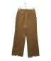 Masaco Teranishi (マサコテラニシ) コーデュロイキルティングパンツ ブラウン サイズ:S 未使用品：7000円