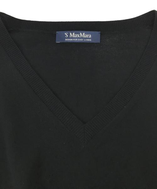 'S Max Mara（エスマックスマーラ）'S Max Mara (エスマックスマーラ) ニットワンピース ブラック サイズ:Ｍの古着・服飾アイテム