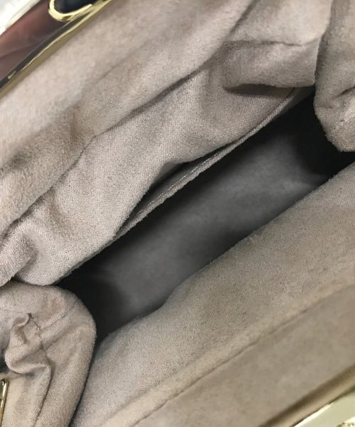 WEEKEND Max Mara（ウィークエンド マックスマーラ）WEEKEND Max Mara (ウィークエンド マックスマーラ) がま口ファー切替バッグ ベージュの古着・服飾アイテム