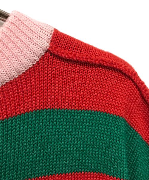 ANTON BELINSKIY（アントンベリンスキー）ANTON BELINSKIY (アントンベリンスキー) ニットベスト レッド×グリーン サイズ:SIZE Mの古着・服飾アイテム