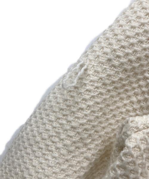 allureville（アルアバイル）allureville (アルアバイル) ジオリカハニカムツィードフリンジジャケット ホワイト サイズ:Ｍの古着・服飾アイテム