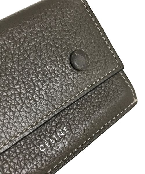 CELINE（セリーヌ）CELINE (セリーヌ) スモール フラップウォレット グレー サイズ:表記なしの古着・服飾アイテム