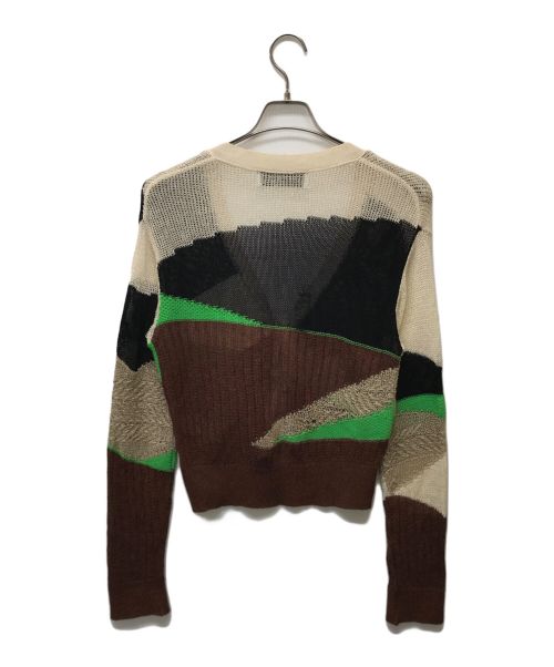 MURRAL（ミューラル）MURRAL (ミューラル) ポッタリーニットカーディガン ブラウン サイズ:Sの古着・服飾アイテム