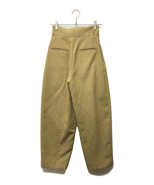 Louren（ローレン）louren (ローレン) 2タックパンツ highwaist straight pant ベージュ サイズ:SIZE Sの古着・服飾アイテム