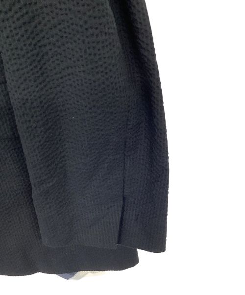 Demi-Luxe Beams（デミルクス ビームス）Demi-Luxe Beams (デミルクス ビームス) シアサッカーラペルレスジャケット ブラック サイズ:SIZE36 未使用品の古着・服飾アイテム