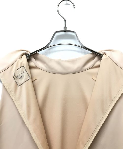 daisy lin for foxey（デイジーリン フォー フォクシー）daisy lin for foxey (デイジーリン フォー フォクシー) ドラクロア ノースリーブワンピース ベージュ サイズ:40の古着・服飾アイテム