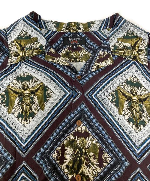 ALLY & DIA（アリーアンドダイア）ALLY & DIA (アリーアンドダイア) マリアオールオーバーアロハシャツ グリーン サイズ:SIZE Lの古着・服飾アイテム