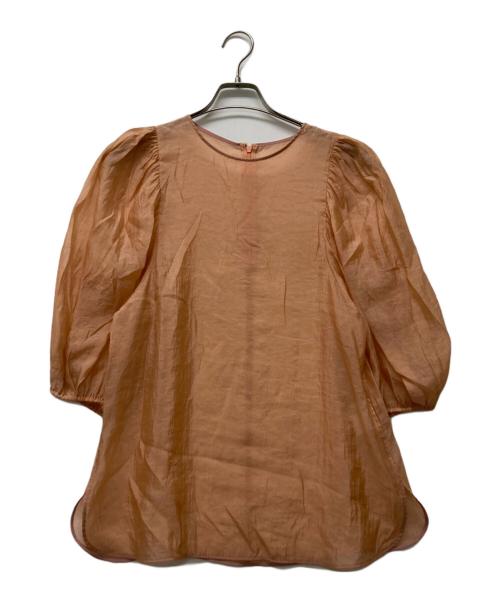 EPOCA（エポカ）EPOCA (エポカ) ナイロンシルク シアーブラウス ピンク サイズ:40の古着・服飾アイテム