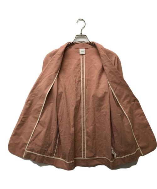 Spick and Span（スピック＆スパン）Spick and Span (スピックアンドスパン) レーヨンリネンストレッチルーズジャケット ピンク サイズ:SIZE 38の古着・服飾アイテム