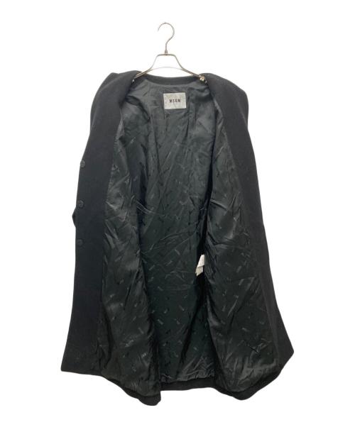 MSGM（エムエスジーエム）MSGM (エムエスジーエム) Black Broken Heart Wool-Blend Oversized Coat ブラック サイズ:38の古着・服飾アイテム