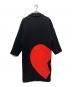 MSGM (エムエスジーエム) Black Broken Heart Wool-Blend Oversized Coat ブラック サイズ:38：9000円