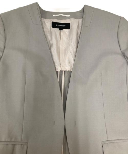 UNTITLED（アンタイトル）UNTITLED (アンタイトル) マニッシュトロピカル ベーシックジャケット グレー サイズ:SIZE 2の古着・服飾アイテム