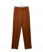 CMMN SWDNコモンスウェーデン）の古着「2タックイージーウールスラックス」｜ブラウン