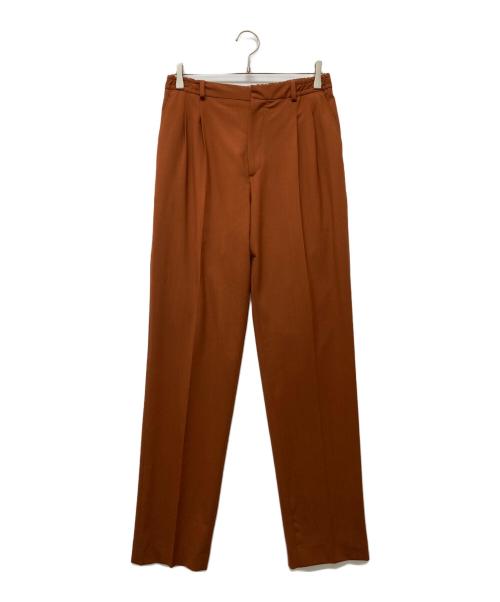 CMMN SWDN（コモンスウェーデン）CMMN SWDN (コモンスウェーデン) 2タックイージーウールスラックス ブラウン サイズ:46の古着・服飾アイテム