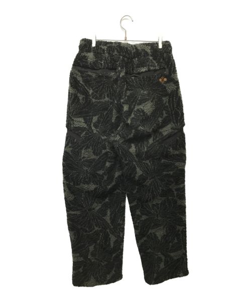 Gakkin（ガッキン）GAKKIN (ガッキン) 群黒蝶花罰フリースパンツ グリーン×ブラック サイズ:SIZE Lの古着・服飾アイテム