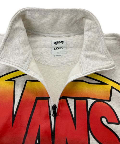 VANS（ヴァンズ）VANS (バンズ) LOOK (ルック) LQQK Quarter Zip - Ash Heather グレー サイズ:XLの古着・服飾アイテム