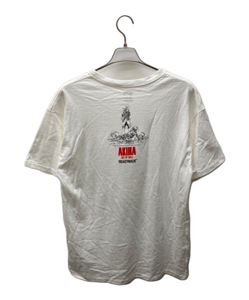 READYMADE（レディメイド）READYMADE (レディメイド) AKIRA ART OF WALL (アキラ アート オブ ウォール) プリントアイプリントTシャツ ホワイト サイズ:XLの古着・服飾アイテム