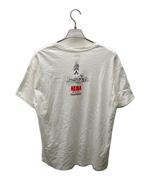 READYMADE（レディメイド）READYMADE (レディメイド) AKIRA ART OF WALL (アキラ アート オブ ウォール) コラボバイクプリントTシャツ ホワイト サイズ:XLの古着・服飾アイテム